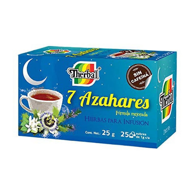 Therbal Seven Blossoms Herbal Tea, Caffeine-Free, 25 Teabags