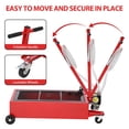 thumbnail image 4 of Mescukay 20 Gallon Electric Oil Drain Cart, with 110V Pump, 8FT Hose & Folding Handle, Rolling Low Profile Oil Drain Pan for Cars, Trucks, Buses, RVs, 4 of 8