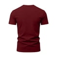 thumbnail image 3 of LIIPEE Mens T-Shirts Father'S Day Gifts Summer Casual Solid Color V-Neck Set-In Short Sleeve Pullover Male Regular Comfortable Breathable Soft Daily Fashion Versatile Tee Tops With A Pocket,S, 3 of 8