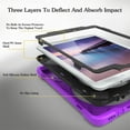 thumbnail image 7 of XYX Case for Samsung Galaxy Tab S2 9.7 inch SM-T810/SM-T815 with 360 Degree Rotating, Hand Strap, Shoulder Strap, Purple, 7 of 7