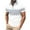 White, variant on Men's Summer Fashion Print Shirts Lapel Button Short Sleeve Loose Tops Athletic Workout Golf T-Shirt L