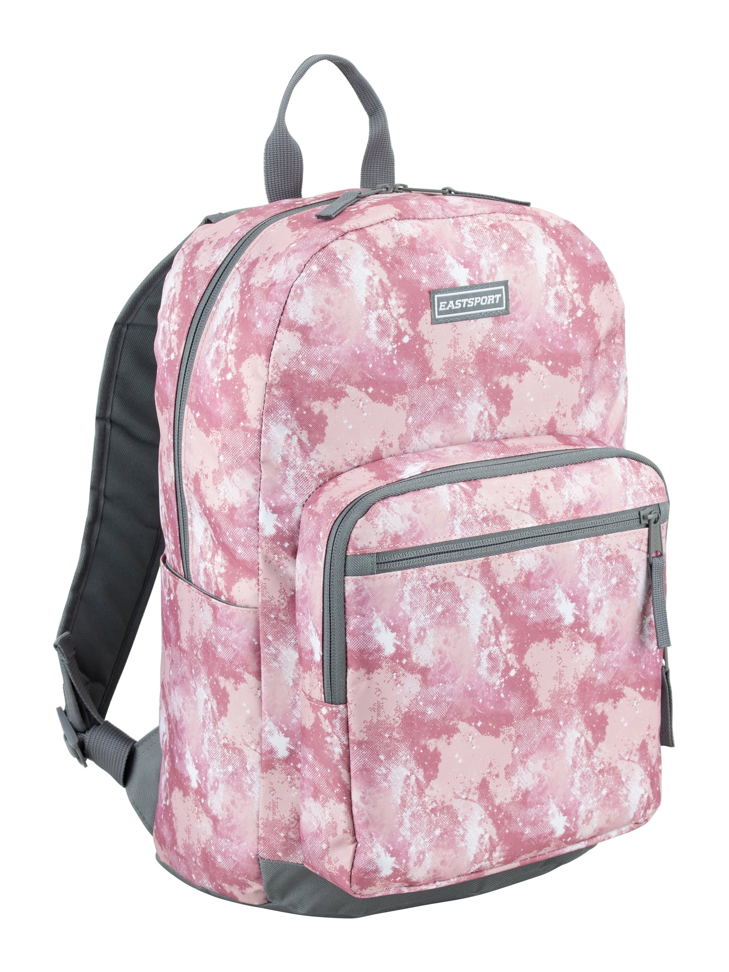 Eastsport Unisex 17" Backpack & Lunch Box 2-Piece Set, Pink Galaxy