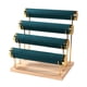 thumbnail image 3 of Soporte para pulseras, exhibidor de pulseras, torre independiente, base de madera desmontable, brazalete verde, 3 of 7