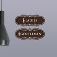 thumbnail image 3 of Designer Ladies and Gentlemen Figurines Restroom Signs, Set of 2 (Lt Gray) - Small, 3 of 5