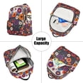 thumbnail image 5 of FORMRS Mini Backpack Purse for Women Travel Daypack Casual Shoulder Bag, Purple Flowers, 5 of 7