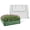 White, variant on BPS Raised Garden Bed Set, 4x4x1 FT Metal Bottomless Flower Bed with PE Cover for Outdoor Planting, White