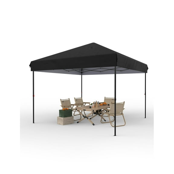 Pop Up Canopy, Portable Pop Up Outdoor Shelter, Waterproof Canopy Tent Instant Canopies with 4 Stakes, 4 Ropes, 4 Sandbags for Farmers' Market, Outdoor, Camping