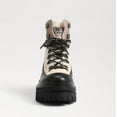 thumbnail image 4 of Sam Edelman Women's Kace Lace up Lug Sole Boot Black/Ivory Leather/Nylon 8.5M, 4 of 5
