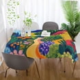 thumbnail image 5 of Yayeee Tablecloths for Rectangular Tables 60 x 60 inch Party Table Cover, Art Path, 5 of 6
