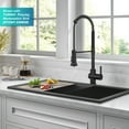 thumbnail image 4 of KRAUS Britt Touchless Sensor Commercial Pull-Down Single Handle Kitchen Faucet in Matte Black, 4 of 15