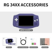 Anbernic RG34XX Handheld Game Consoles,3500mAh Battery,Support HD TV Output Indigo