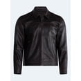 thumbnail image 7 of Free Assembly Men's Leather Jacket with Zip Pockets, Sizes XS-2XL, 7 of 7