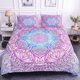 thumbnail image 1 of Rosa Azul Púrpura Mandala Funda Nórdica Boho Juego de cama Full, Queen, King, Dormitorio, 1 of 5
