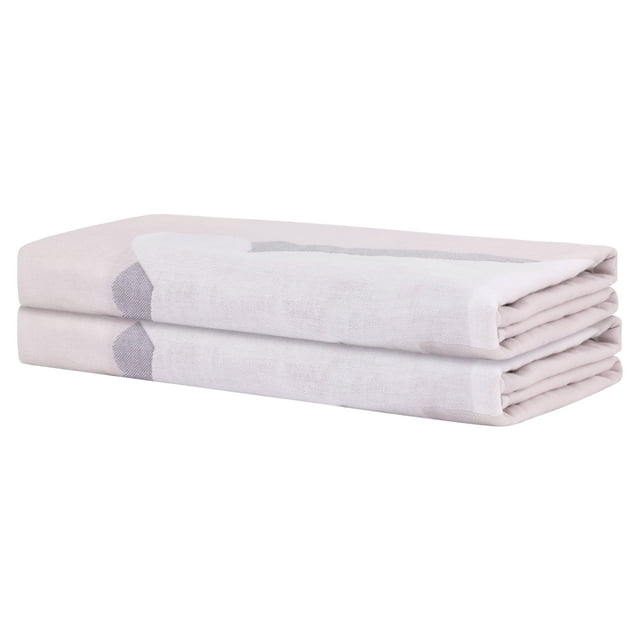 Toalla de baño de 2 piezas REGALWOVEN, de gran tamaño, altamente absorbente y de secado rápido, toalla encantadora para baño o piscina, color púrpura 28' x 56'