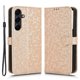 thumbnail image 1 of Funda de piel con estampado de lunares y billetera para Samsung Galaxy A55 5G - Plateada s202412245585, 1 of 5