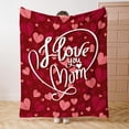 thumbnail image 1 of LHSHID to My Mom Blanket Mothers Day Throw Blanket Mom Birthday Gifts Blanket from Daughter or Son Holiday Throw Blanket Inch for Couch Sofa Bed Lightweight Fuzzy Plush Fleece Blankets 50x60in, 1 of 5