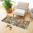 thumbnail image 6 of Haosy Stylish and Cool Skull Bathroom Rugs Non Slip Absorbent Soft Plush Quick Dry Bath Mat, 39"x20", 6 of 8