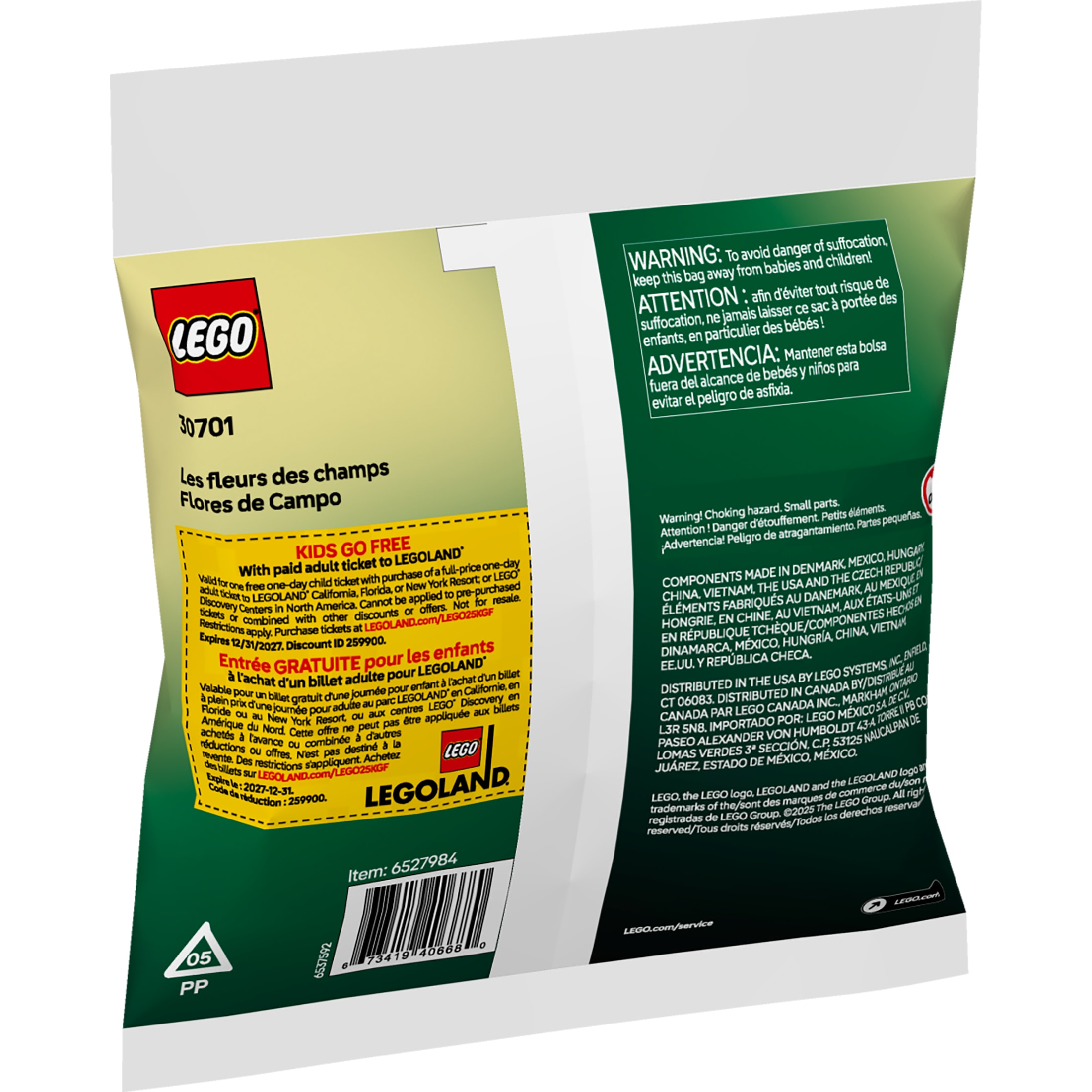 LEGO Botanicals Kit de Construcción de Flores de Campo - Ramo de Flores Silvestres para Niñas y Niños Mayores de 9 Años - Proyecto Divertido para Amantes de la Naturaleza - 30701 4