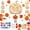 #A, variant on Halloween Wooden Pumpkin Craft Kit, Paintable DIY Wind Chime with 12 Acrylic Paints, 2 Brushes & 3 Chimes Unfinished Paintable
