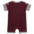 thumbnail image 2 of Newborn & Infant Colosseum Maroon Mississippi State Bulldogs Bumpo Football Logo Romper, 2 of 2