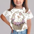 thumbnail image 2 of ZVAVZ 2026 Trendy Easter Shirts for Girls Funny Bunny Graphic Tee Shirts Toddler Girls Cotton Short Sleeve Tops Crewneck Casual Summer T Shirts White,3 Years, 2 of 6