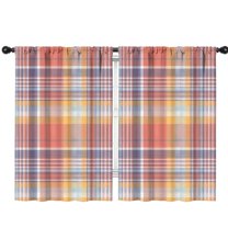 Blackout Kids Curtains,Multi Color Checkerboard Checkered Pattern Childrens Insulated Curtains Set Of 2,Bedroom Essentials,Toddler Room Decor 42"x63"