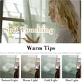thumbnail image 5 of H.VERSAILTEX Farmhouse Natural Linen Sheer Curtains Flax Linen Blended Semi-Sheer Soft Privacy Grommet Drapes Set of 2 Panels for Bedroom , 52"x 108" ,Sage, 5 of 7
