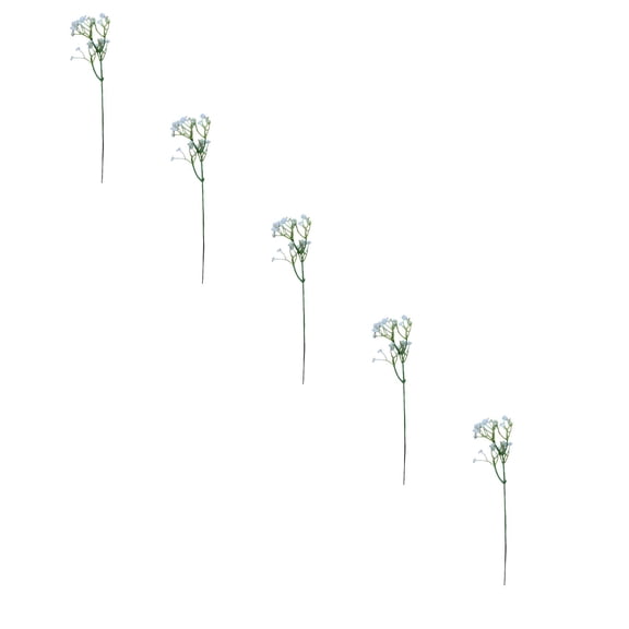 5 Pcs Babys Breath Artificial Flower, Artificial Flower for DIY Floral Arrangements Wedding Bridal Bouquet, Real Touch Fake Babys Breath Flowers for Home Garden Decoration 11.4"