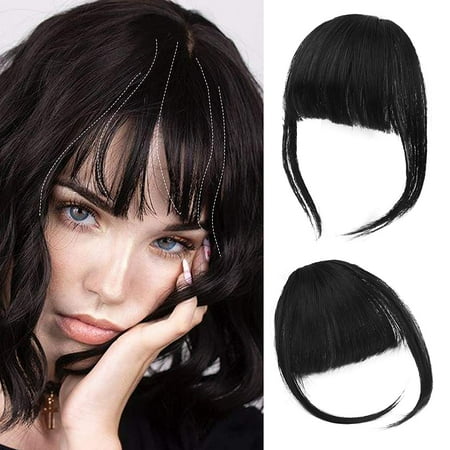 Bangs Hair Clip in Bangs Black Wispy Bangs Fringe with Temples Hairpieces for Women Clip on Fake Bangs Flat Neat Bangs Hair Extension for Party and Daily Wear | Walmart Canada Bangs Hair Clip in Bangs Black Wispy Bangs Fringe with Temples Hairpieces for Women Clip on Fake Bangs Flat Neat Bangs Hair Extension for Party and Daily Wear | Walmart Canada