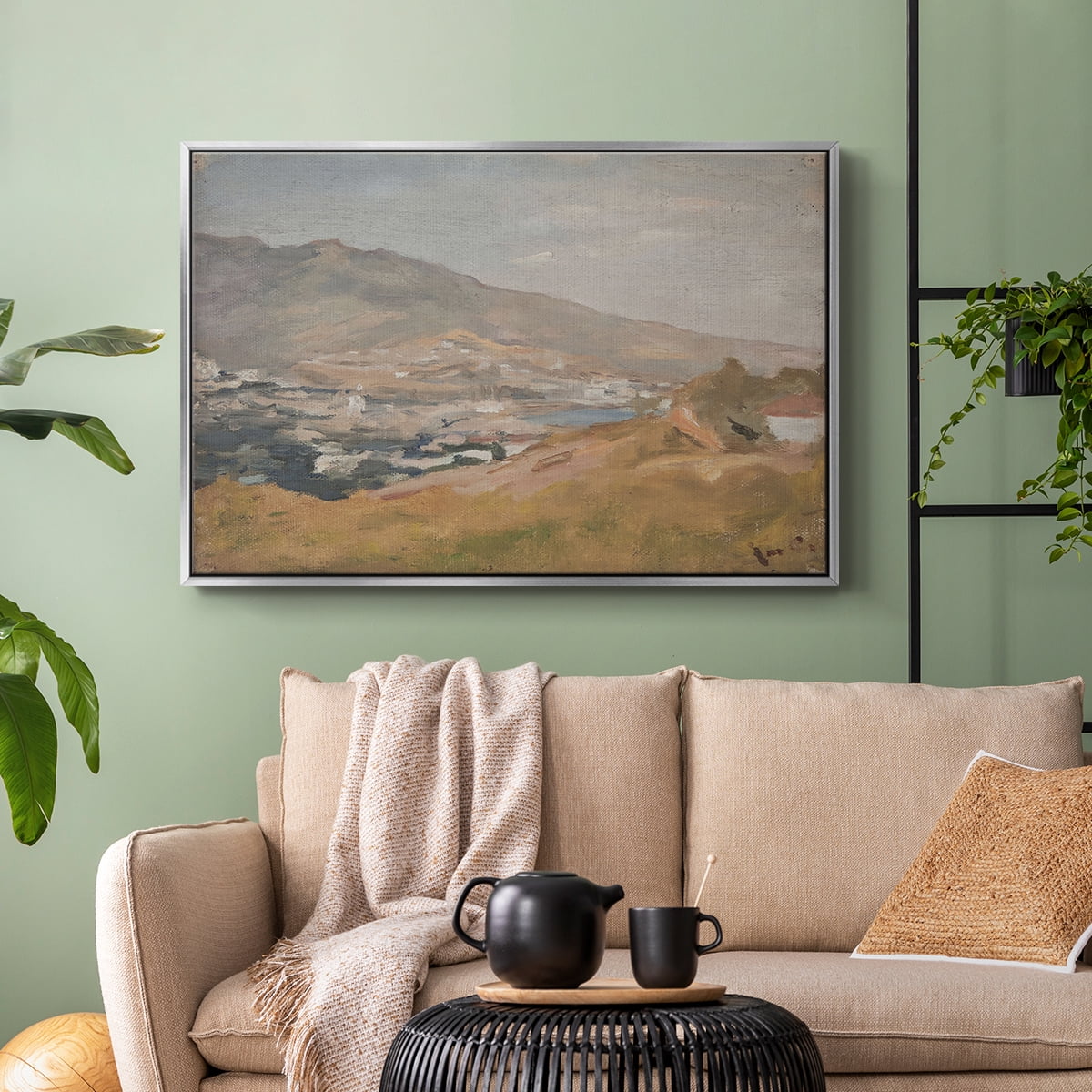 Vintage Landscape-CCCXCVII By Wexford Home Framed in Silver Wood Gallery Wrapped Canvas 17 in. x 25 in.