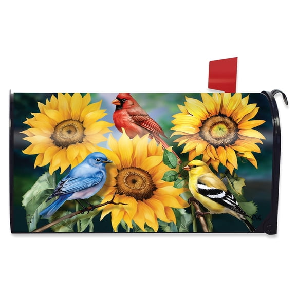 Briarwood Lane Summer Mailbox Cover - Standard Size - Birds in the Garden For Summer Mailbox Cover