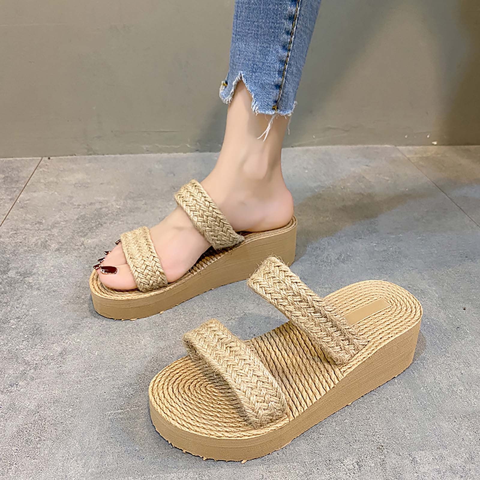 nsendm Women Sandal Adult Female Funky Monkey Sandals Women Size 12 Women S Beach Sandals Hollow Casual Slippers Flat Womens Espadrille Sandals Size 5 Beige 7 Walmart