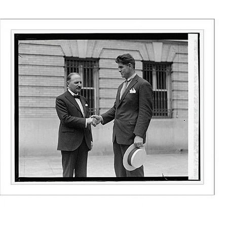 Historic Print, Luis Firpo & Ambassador Pueyrredon, 7/25/[24], 16" x 20"