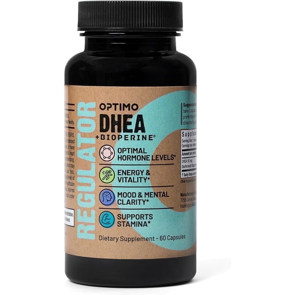 DHEA 50mg Optimo Hormone Supplement for Men and Women 60 Capsules