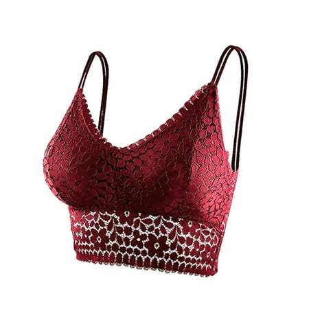 

Sebulube Womens Bra Lace Bra Camisole Bralette Bandeau Bra Lace Top Women Girls Sports Dail Favo