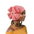 thumbnail image 4 of Sombreros de mujer de moda con capas de aire y paneles laterales con flores, sombrero indio para mujer, 4 of 4