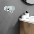 thumbnail image 4 of strola Toys Elephant Design Strong Adhesive Wall Hooks 3 Pack, Removable Rotating Plastic Hangers for Bathroom Kitchen Organization, Damage-Free Decorative, 4 of 6