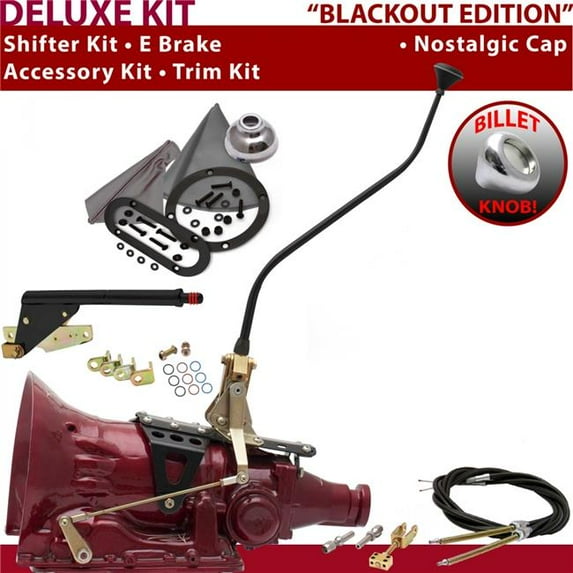 American Shifter 4L60 Shifter Kit Black 23 in. Swan E Brake Cable Trim Kit for F5E2A