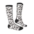 thumbnail image 4 of Lsque Beach Printed Crew Socks Men's Women's LightWeight Thin Casual Calf Socks ,Knee High Socks,Cotton Socks, 4 of 9