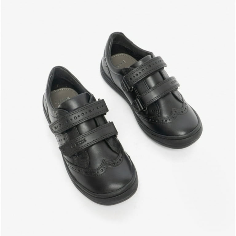 Traer Importancia Por ley Geox Girls Hadriel Leather School Shoes - Walmart.com