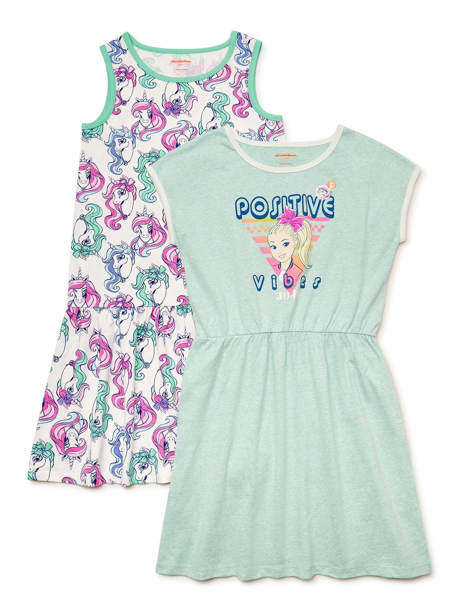 Jojo Siwa Girls Play Dress, 2-Pack, Sizes 4-12
