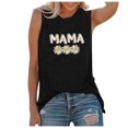 thumbnail image 1 of Gibobby Camiseta sin mangas para mujer, de girasoles, sin mangas, suelta, informal, blusa(Negro,M), 1 of 4