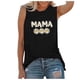 thumbnail image 1 of Gibobby Camiseta sin mangas para mujer, de girasoles, sin mangas, suelta, informal, blusa(Negro,G), 1 of 4