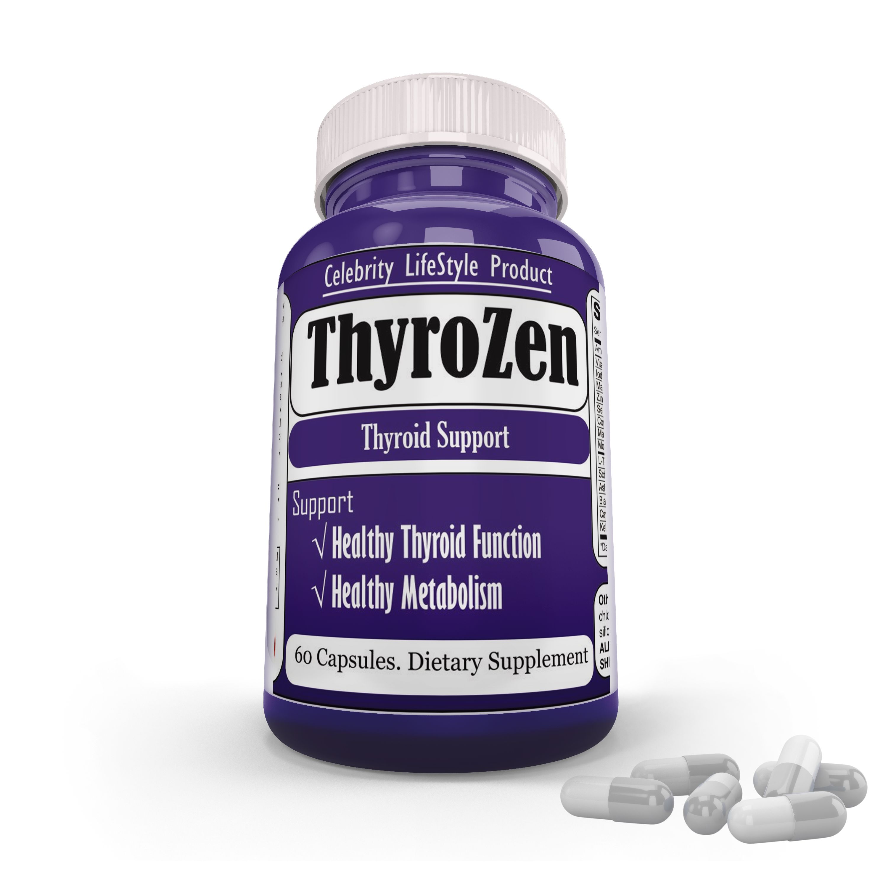 ThyroZen Thyroid Support Pills (60ct)Helps Increase Iodine, Herbal