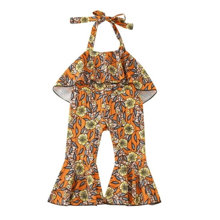 

wofedyo baby girl clothes Toddler Girls African Traditional Style Sleeveless Ruffles Romper Kids Ankara Backless Suspenders Jumpsuit baby clothes