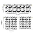 thumbnail image 6 of Kitchen Curtains 24 Inch Short - 3 Panel Set, Cute Horse Pony Print, Rod Pocket Window Curtain, 100% Polyester for Farmhouse, Retro Rural Kitchen, Easy Wash, 6 of 6