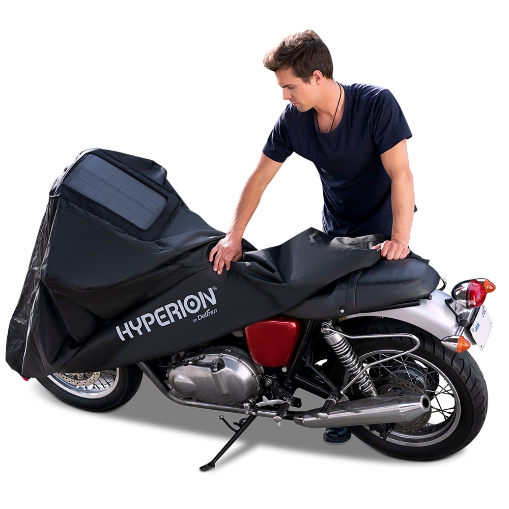 Hyperion® Motorcycle Cover with Solar Charger- Medium