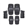 thumbnail image 1 of Eigraketly Juego de 6 piezas de equipo de protección para patines para niños, rodilleras, coderas y muñequeras para niños, para monopatín, ciclismo, Ropa Deportiva, Zapatos negro METRO Eigraketly OD015584-01, 1 of 6