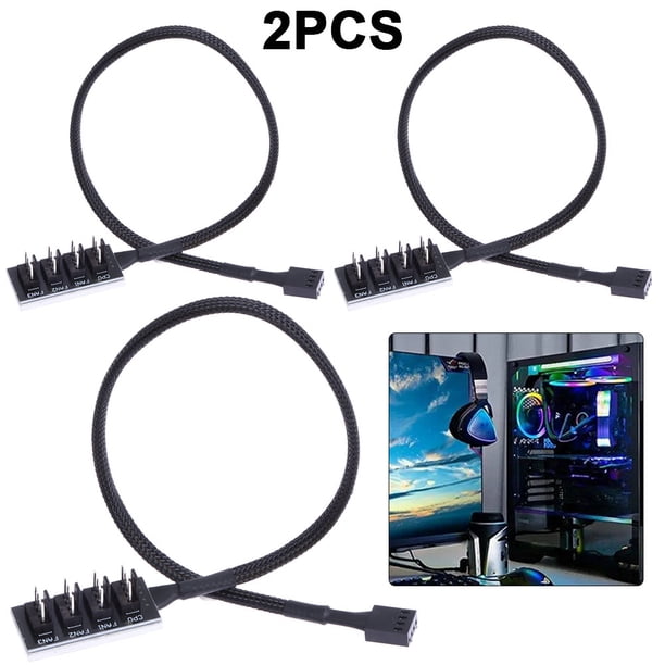 1 Minuto 4 Ventilador Placa Base Pequeño 4P (con Versión) 4 Pines 1 Minuto 4 Cable Adaptador (se Vende 1 Pieza)