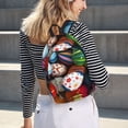 thumbnail image 5 of Bixox Easter Egg Printing Canvas Backpack Lightweight Casual Travel Backpack School Backpack Fits 15.6 Inch Notebook, 5 of 5